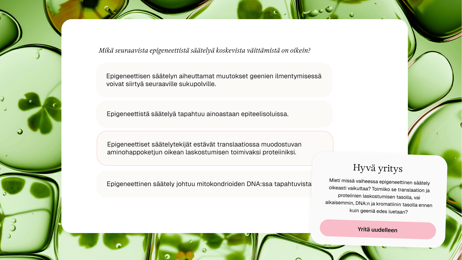 Biologian yo-kokeeseen valmistautuminen