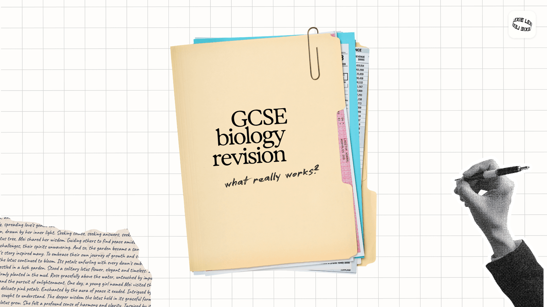 Illustrated meadow landscape