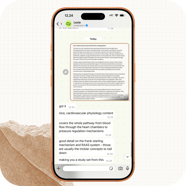 Send your material on WhatsApp